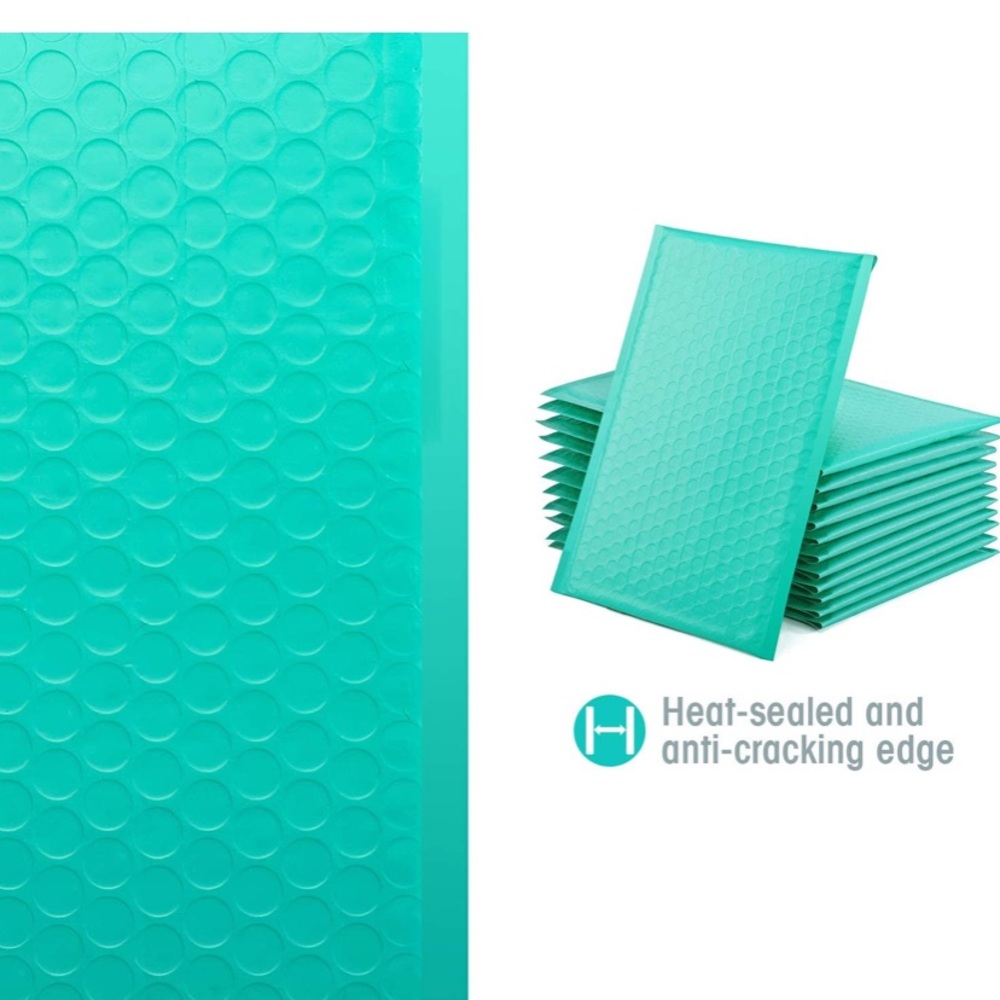 10 pack Bubble Envelope 6 x 9 inch- Teal - Picture 4 of 5